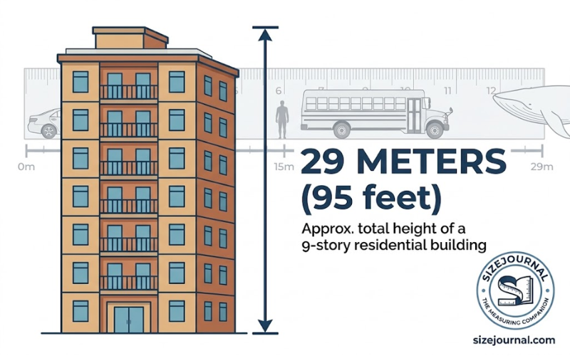 How Big is 29 Meters