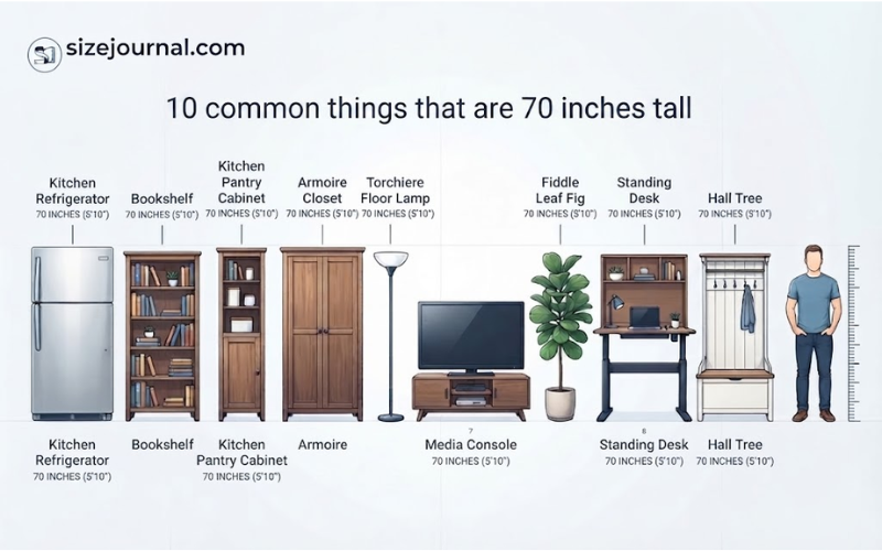 How Tall is 70 Inches