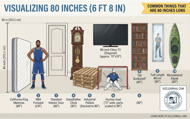 How Tall is 80 Inches