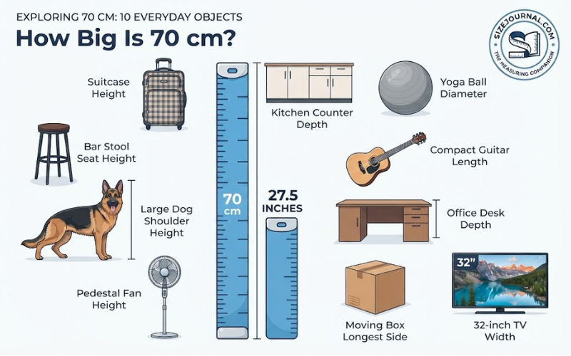How Big is 70 cm