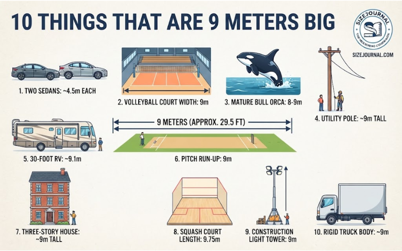 How Big is 9 Meters