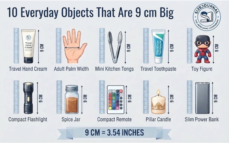 How Big is 9 cm