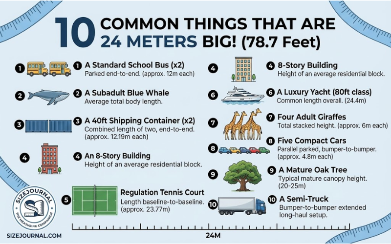How Big is 24 Meters