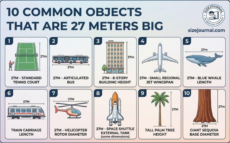 How Big is 27 Meters