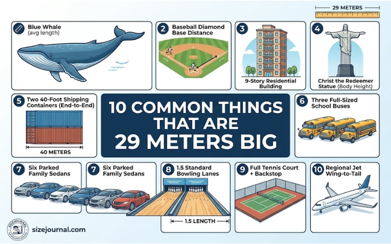How Big is 29 Meters