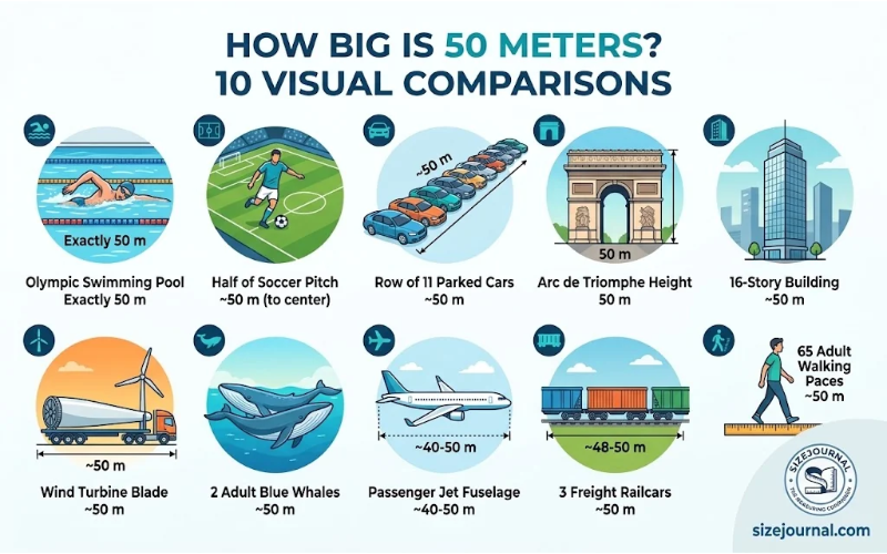 How Big is 50 Meters