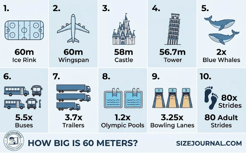 How Big is 60 Meters